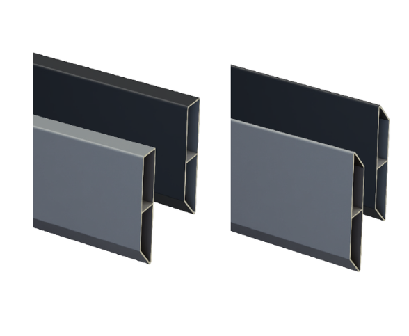 2 modèles de lame : lame début et fin et lame persienne