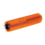 Orange Doppelhöhen-Bürste für gerillte Élégance-Dielen
